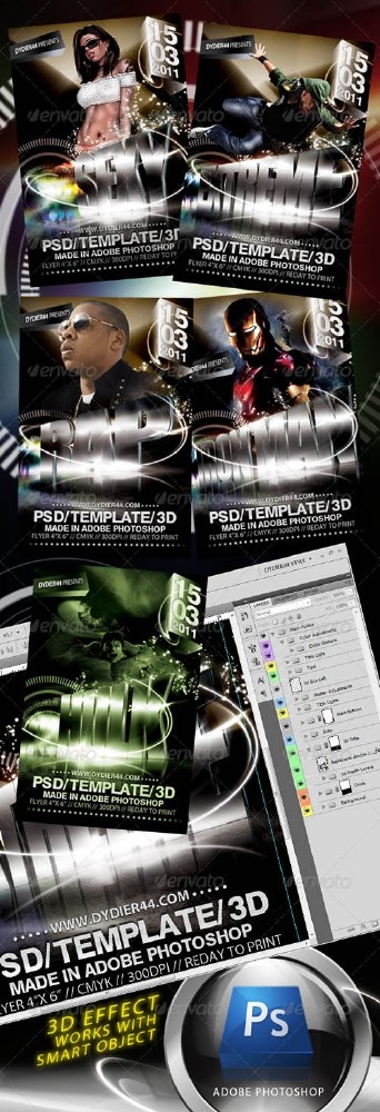 GraphicRiver Extreme 3D (Flyer Template 4x6) - REUPLOAD